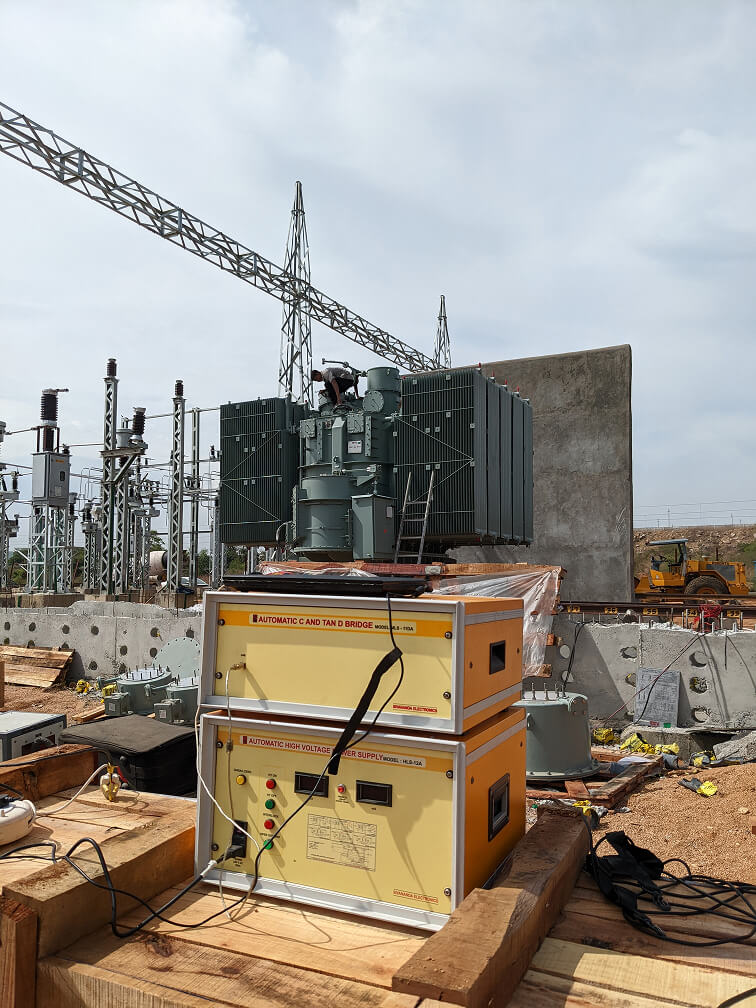 Completed transformer erection